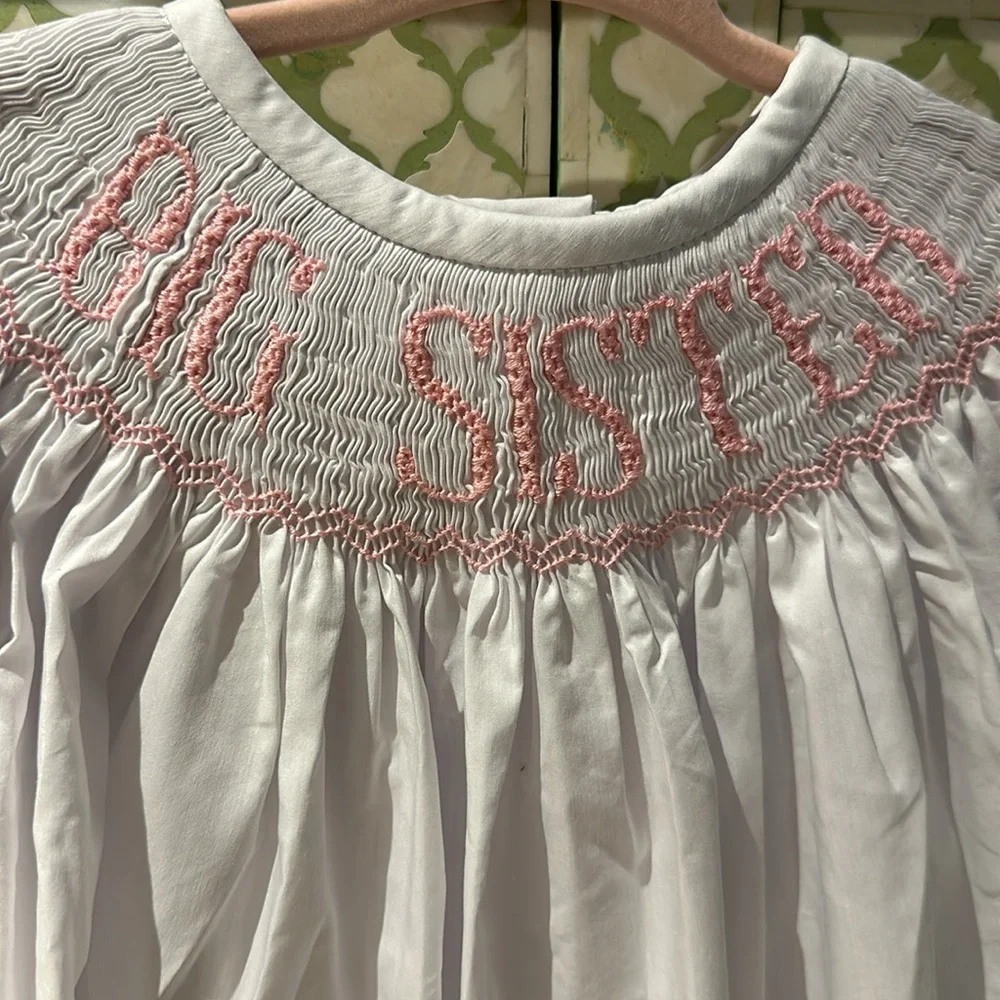 Big Sister Smocked Dress